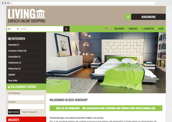 Modified Responsive Template LIVING GREEN - Gesundheit, Ern&auml;hrung &amp; Outdoor