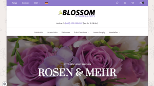 JTL Shop 5 Premium Template BLOSSOM - Blumen, Dekoration &amp; Lebensmittel